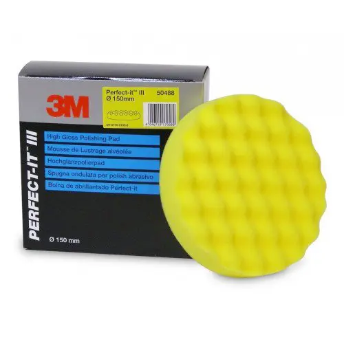 Burete polish galben mediu 3M High Gloss Polishing Pad 150mm