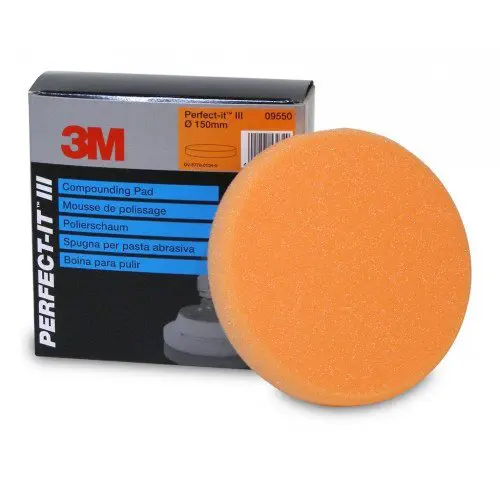 Burete polish portocaliu abraziv 3M Compounding Pad 150mm