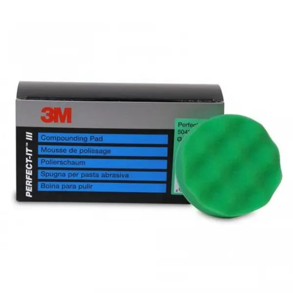 Burete polish verde abraziv 3M Compounding Pad 75mm