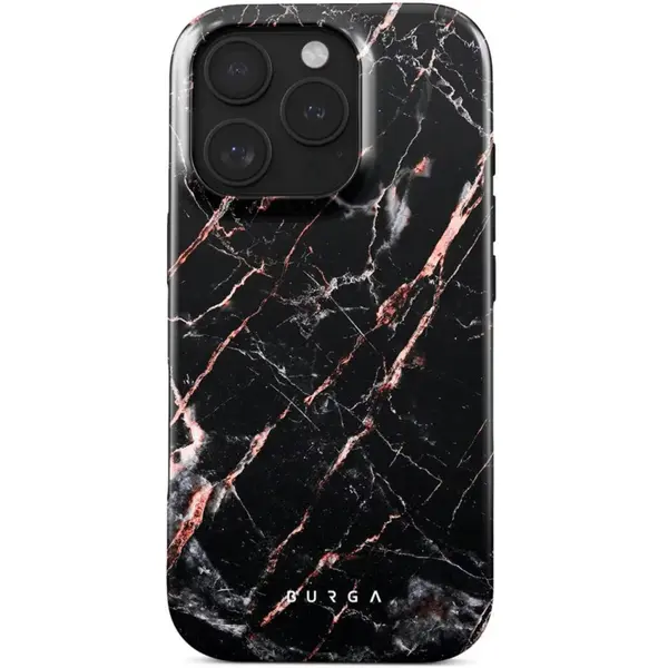 Burga Husa Dual Layer Rose Gold Marble iPhone 16 Pro