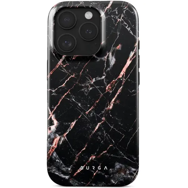 Burga Husa Dual Layer Rose Gold Marble iPhone 16 Pro Max