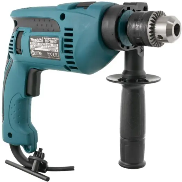 Burghiu electric cu impact Makita - HP1640, 680W, 13 mm