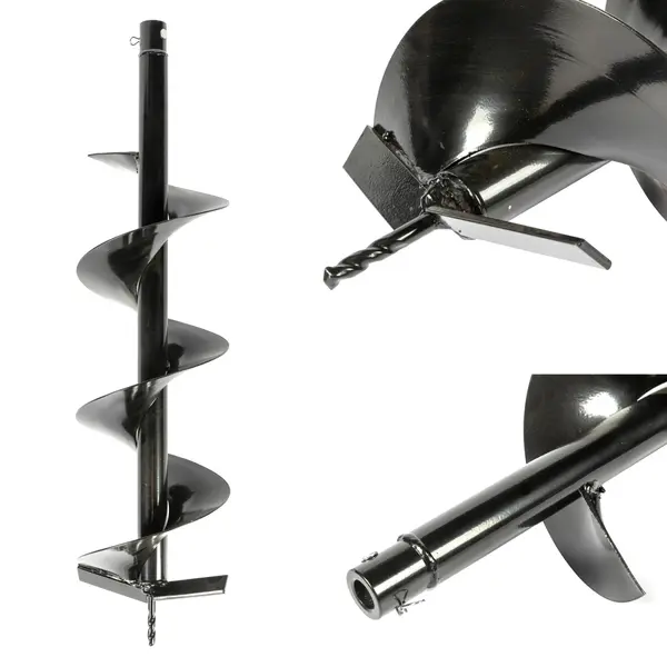 Burghiu pamant 200mm x 800mm, pentru motoburghiu, universal