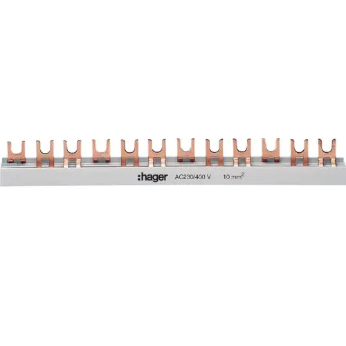 Busbar 3P furca 57M 10mmp 63A Hager KDN363B