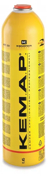 Butelie de gaz Kemper – Kemap, 581N, 750 ml, 385 g, 7/16"