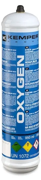 Butelie de oxigen Kemper – 571, 136 g, 930 ml, 110 bar