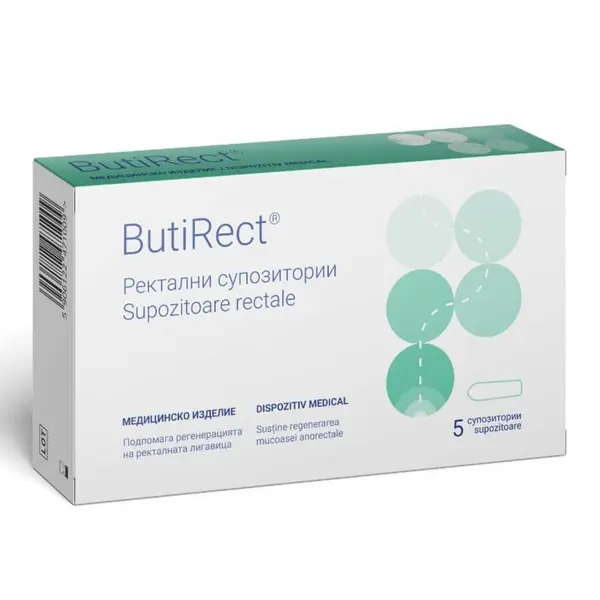Butirect Supozitoare rectale 5 bucati