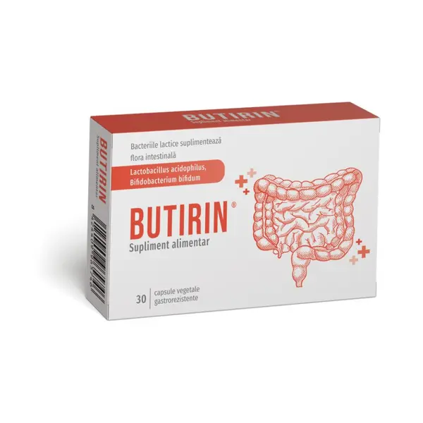 Butirin, 30 capsule vegetale, NaturPharma