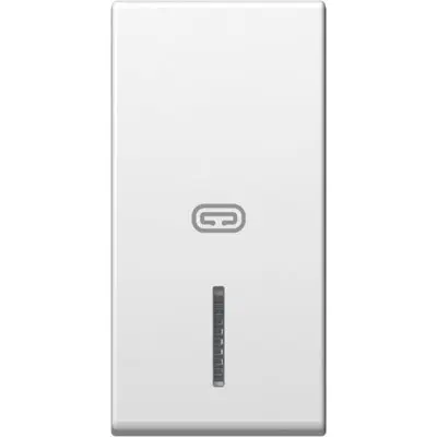 Buton 1M semn radiator alb, TEM Modul TEM-TM11PWIN07-B