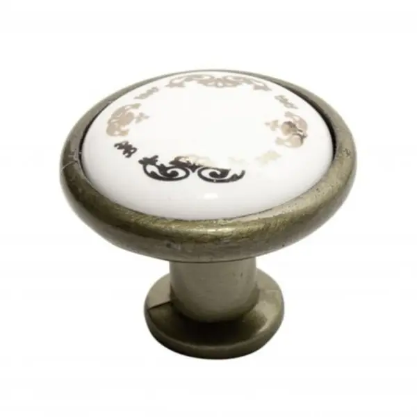 Buton Ceramica Model W0520/701C, Finisaj Antic Auriu/Model Auriu