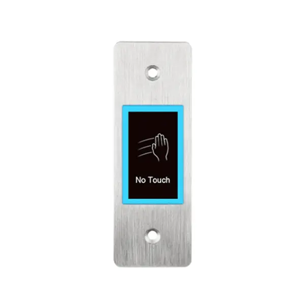 Buton cerere iesire cu LED de stare bicolor EBUTTON 1-X, NO/COM/NC, temporizare, fara contact, ingropat