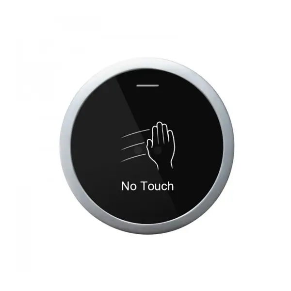 Buton cerere iesire cu LED de stare bicolor SBUTTON 100, NO/COM/NC, infrarosu, fara contact, aparent