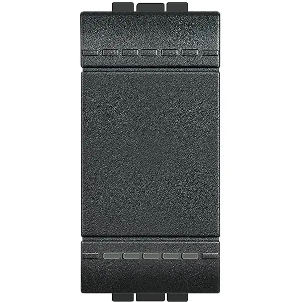 Buton cu revenire 10A 1 modul Bticino Living Light L4005N, antracit