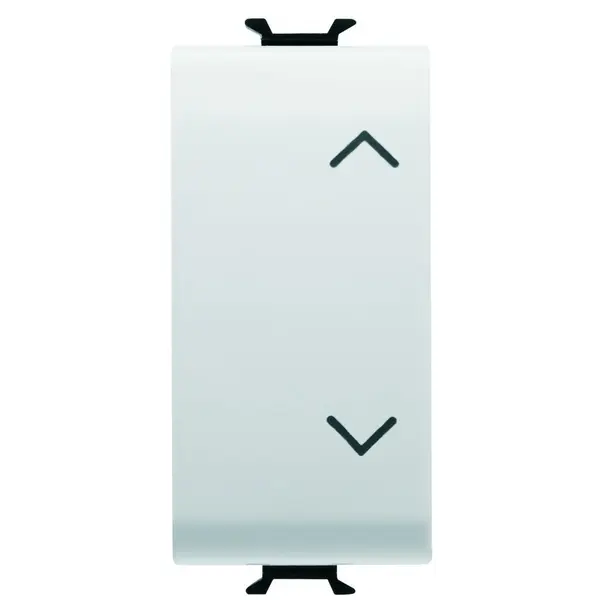 Buton cu revenire interblocat 1 modul Gewiss Chorus GW10140, alb