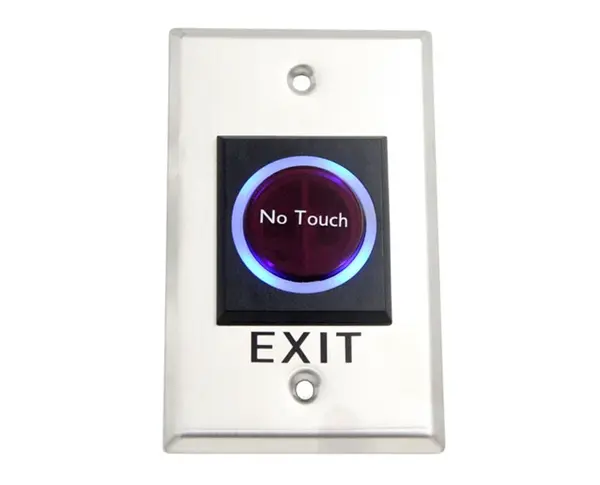 Buton de iesire cu infrarosu fara atingere, Indicator stare LED, Otel inoxidabil, NO/NC/COM, SECUKEY Cbutton 6