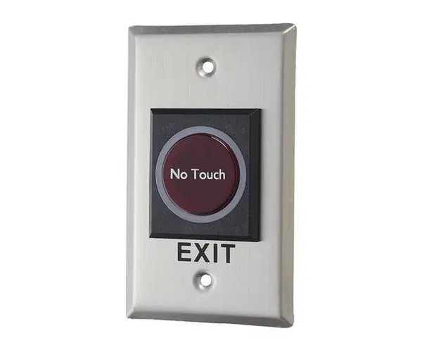 Buton de iesire iluminat, FARA ATINGERE, detectie cu IR, 12V 3A, NO/NC/COM, carcasa din otel inoxidabil, Sebury NBT-005