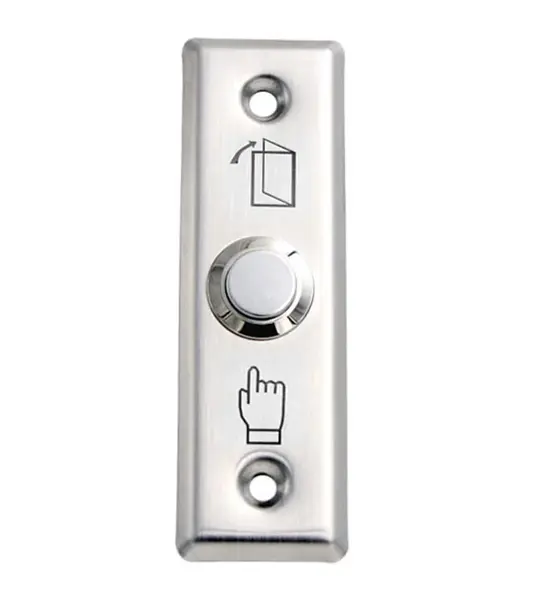 Buton de iesire, montaj ingropat, din otel inoxidabil, NO/COM, SECUKEY Cbutton 1
