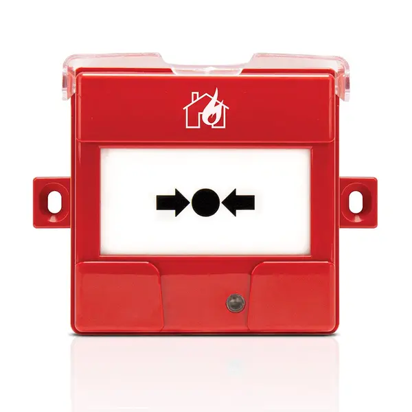 Buton incendiu adresabil de exterior Satel ROP-401, resetabil, indicator LED, compatibil cu ACSP-402