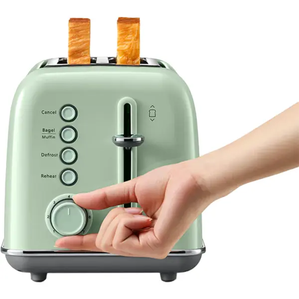 BUYDEEM Prajitor de paine Buydeem DT620E-CG/EU, 2 felii, 900 W, Verde