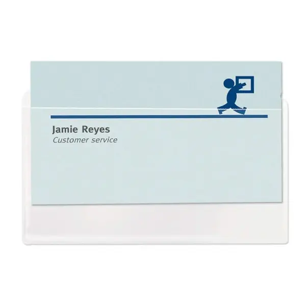 Buzunar autoadeziv vertical pentru carti vizita 95 x 60 10 bucati/set 3L Office Buzunar autoadeziv vertical pentru carti vizita 95 x 60 10 bucati/set 3L Office