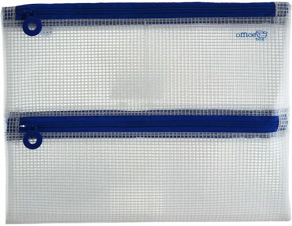 Buzunar cu fermoar OfBox MultiBag - A5, cu 4 compartimente