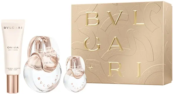 Bvlgari Set Omnia Crystalline - Apă de toaletă, 100 și 15 ml + Cremă de mâini, 40 ml