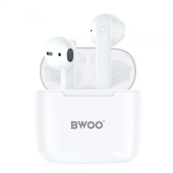 BWOO Casti Handsfree Bluetooth BWOO BW94, TWS, Alb