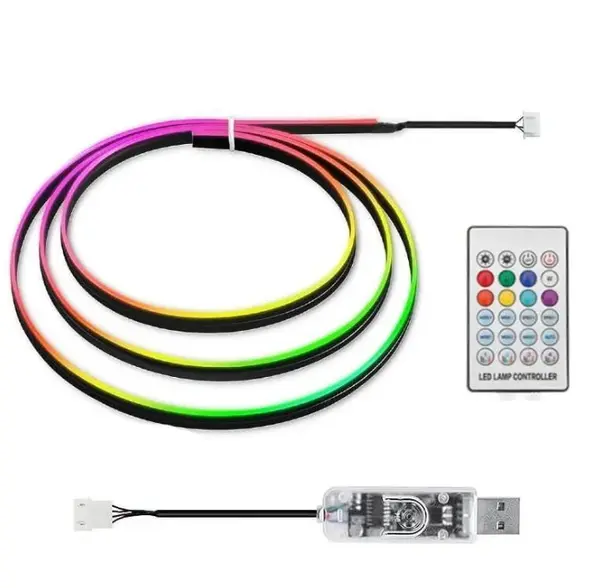 BZRSH Banda Acrilica Auto Symphony RGB 110cm USB Lumina Ambientala