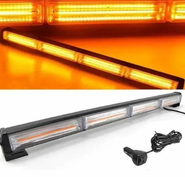 BZRSH Bara LED Girofar 59cm 72W Galben 3000K Stroboscop Multiple 12V Plafon