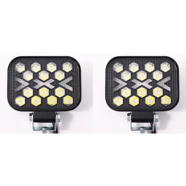 BZRSH Dual Vision 3 Inch Set 2 Proiectoare LED Off-Road Flash Flow Constant Alb Amber