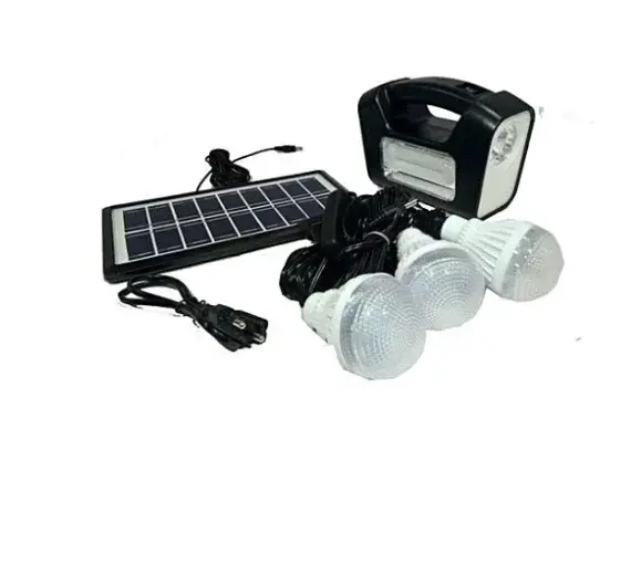BZRSH Kit Solar Camping GDLITE GD3 3 Becuri LED German Design USB Radio FM