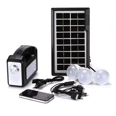 BZRSH Kit Solar GD-Lite 3 USB 3 Becuri LED Acumulator Mare Camping Zona Fara Curent