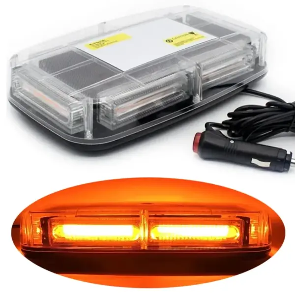 BZRSH Lampa Girofar LED 36W Galben 3000K 12V-24V Magneti Protectie Mufa Bricheta