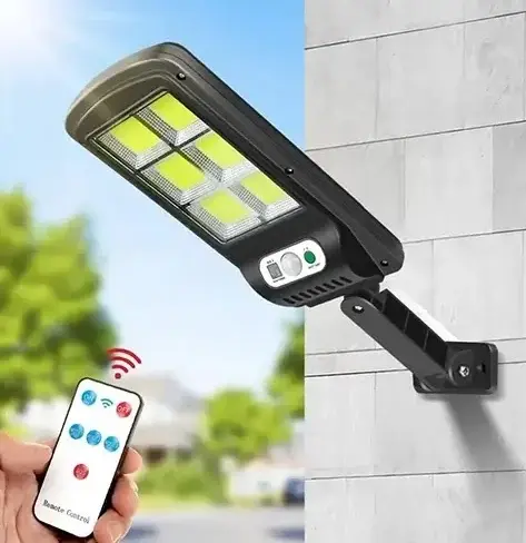BZRSH Lampa Solara 120 LED Senzor Miscare 3 Moduri Iluminare Exterior Curte