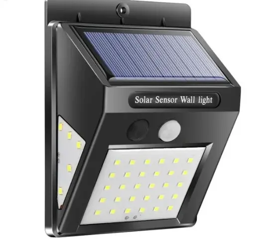 BZRSH Lampa Solara 40 LED Senzor Miscare Usor Instalare Exterior Curte Gard