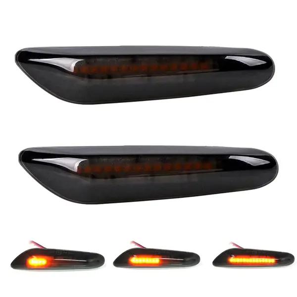 BZRSH Lampi LED Semnalizari Laterale Aripa Dinamice 100 Lumeni Set 2 BMW E46 E90 E60 X1 E84 X3 E83