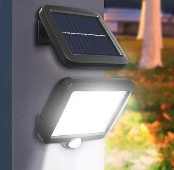 BZRSH Proiector Solar 100 LED Senzor Miscare Rezistent Apa 3 Moduri Exterior 1