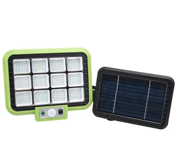 BZRSH Proiector Solar 192LED SMD 50W Senzor Miscare Telecomanda 3 Moduri Cablu 4.6m