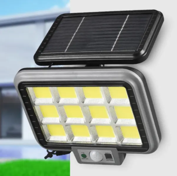 BZRSH Proiector Solar 288 LED COB 50W Telecomanda Senzor Miscare 3 Moduri