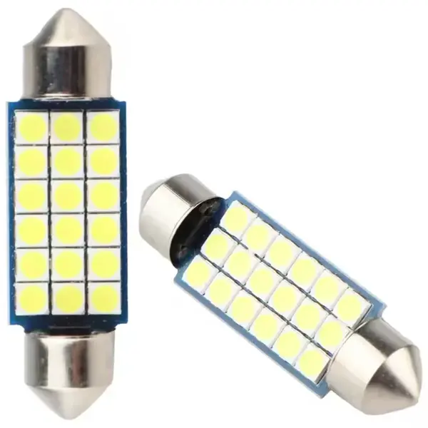 BZRSH Set 2 Becuri Auto LED C5W Sofit 18 SMD Canbus 41mm 12V
