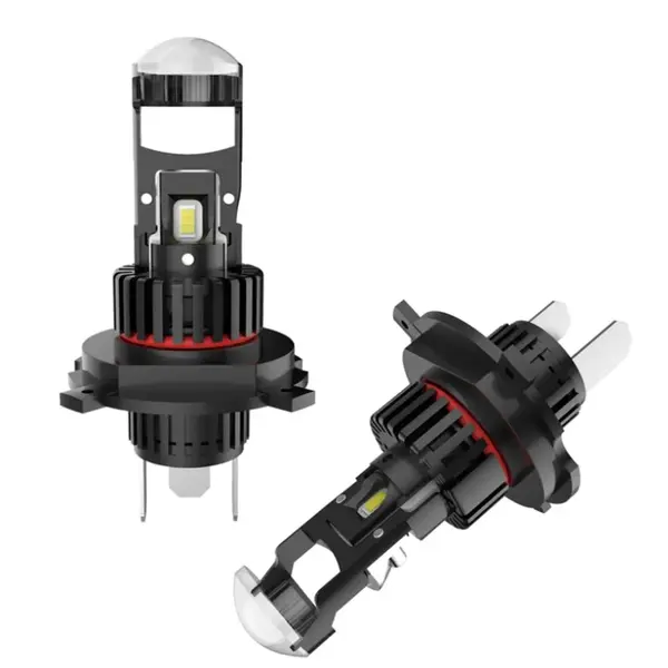 BZRSH Set 2 Becuri Auto LED H4 2 Faze 280W 12V 6500K Canbus +300%