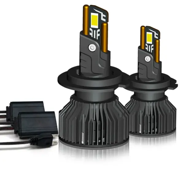 BZRSH Set 2 Becuri LED T55 Mini H1 H4 H7 H11 180W Canbus 23000Lm 6000K H7