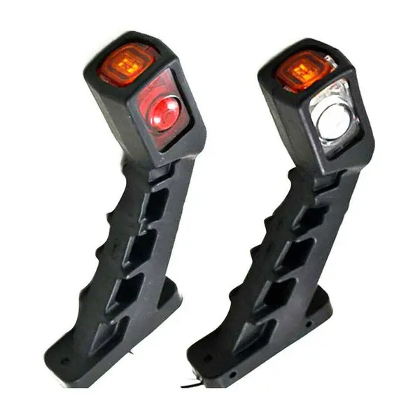 BZRSH Set 2 Coarne Gabarit LED 18cm Alb Rosu 12-24V Camion Remorca Semiremorca