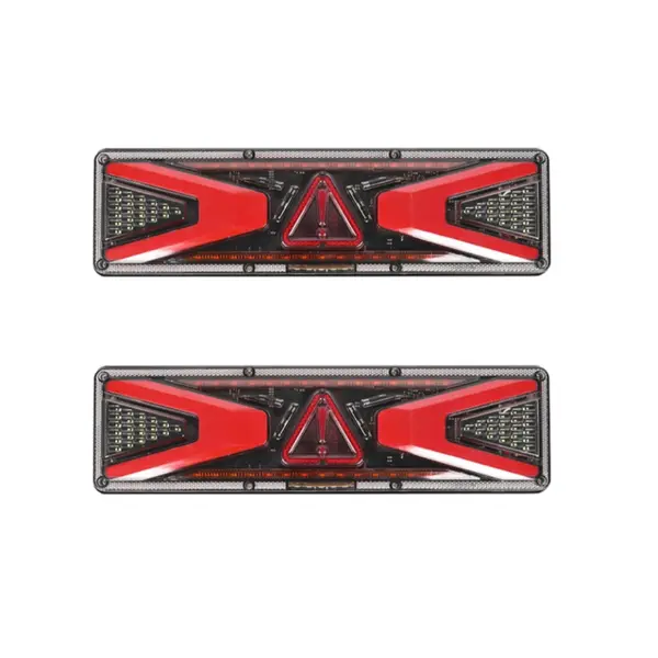 BZRSH Set 2 Lampi LED Spate Universale 12-24V Semnalizare Dinamica 46x13cm Rosu Galben Alb