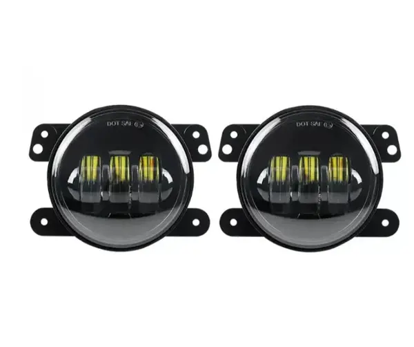 BZRSH Set 2 Proiectoare Ceata LED Dacia Renault Nissan H11 30W 98mm 12V Alba