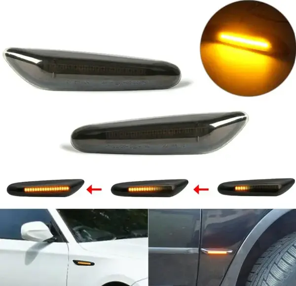 BZRSH Set 2x LED Semnalizare Dinamica Fumurie BMW E46 E60 E82 E88 E90 E91 E92 E93 - 12V 5W
