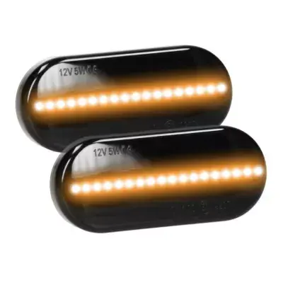 BZRSH Set 2X LED Semnalizare Dinamica Secventiala VAG Volkswagen - 18 SMD, Chihlimbar, 12V, Canbus, Certificat E9, Plug Play