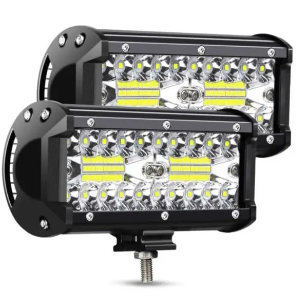BZRSH Set 2x Proiectoare LED Off-Road 6.5 Inch 120W 12000 Lumeni 6000K 12-24V