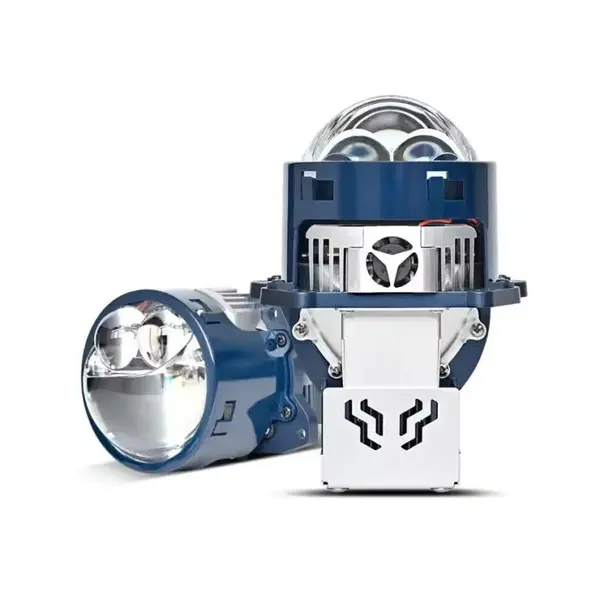 BZRSH Set Lupe Bi-LED Laser 3.0 Inch K-25 36000LM 150W-225W Faza Scurta Lunga Driver