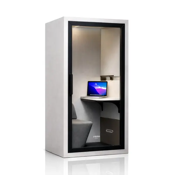 Cabina acustica de birou INBOX pentru 1 persoana 2100 × 1100 × 900 mm Cabină acustică de birou INBOX pentru 1 persoană 2100 × 1100 × 900 mm